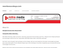 Tablet Screenshot of neonboxsurabaya.com